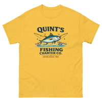 Image 5 of Quint’s Fishing Charter T-Shirt | Vintage Fishing Boat Graphic Tee