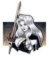 8.5 X 11 Lady Death Sketch