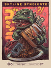 Godzilla Skyline Bites Limited Edition Poster 