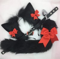 Kitten black/ red 🐈‍⬛🐾 pet play 