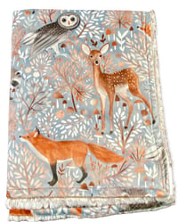Image 1 of Creatures in Nature Minky Childrens Blanket/Adult Throw - 36"x 54" CUSTOM ORDER