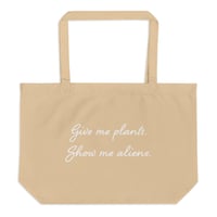 Image 3 of Plants & Aliens - Large organic tote bag