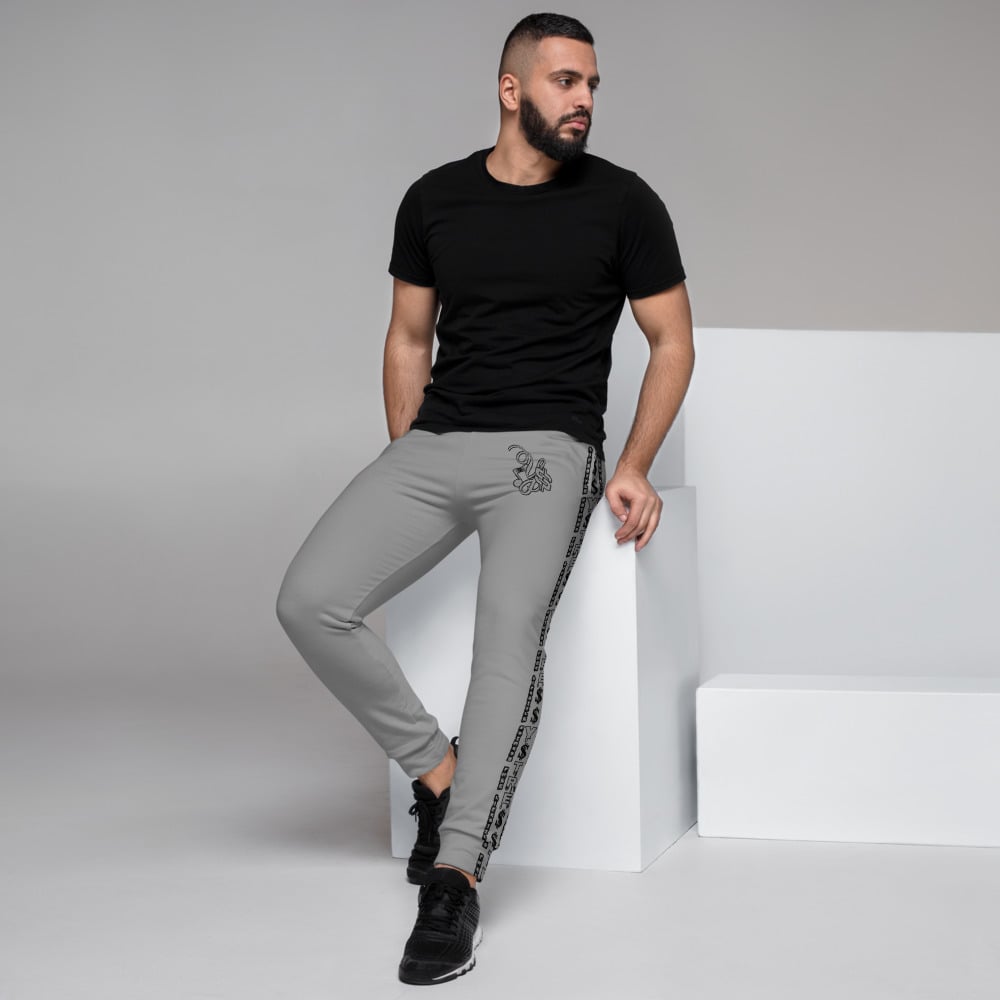 Image of YStress Exclusive Grey and Black Men's Joggers