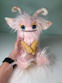 Image 4 of Happy Horned Monster - Light Pink