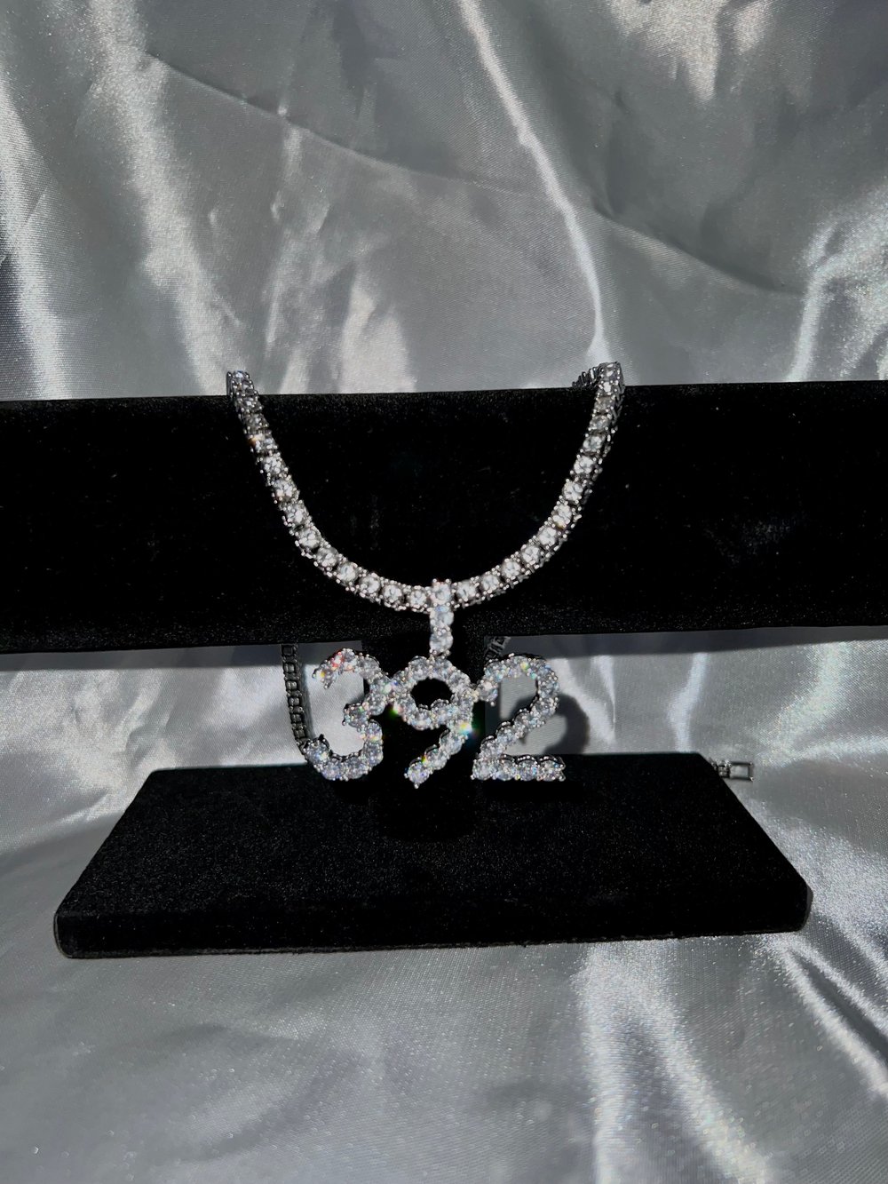 Image of Iced out custom tennis chain 