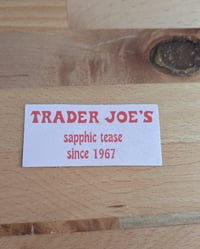 Image 2 of Trader Joe’s sapphic tease sticker