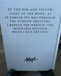 Image 3 of Frankenstein - acrylic art on classic novel 