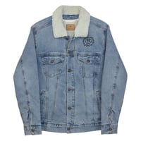 Image 1 of ThePloútosClub denim sherpa jacket