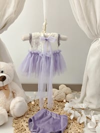 Image 2 of Photo prop | Newborn girl set for photoshoot | April | lilac