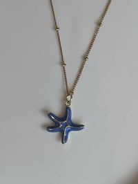 Image 2 of Blue Starfish Necklace
