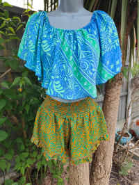Image 1 of Gypsy crop top turquoise