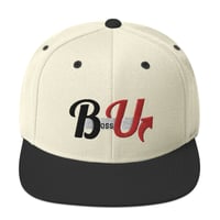 Boss Up Off-White Snapback Hat