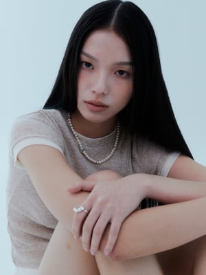 Image of LOWOOL - Dew Pearl Silver Necklace