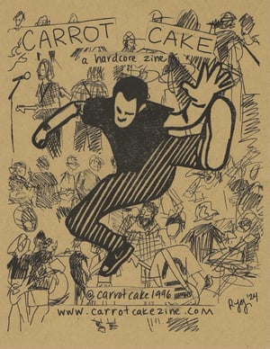 Carrot Cake Zine promo riso print