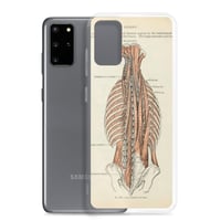 Image 8 of Antique Anatomical Drawing Spine Musculature Clear Case for Samsung®