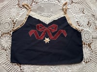 Image 1 of black with red bow