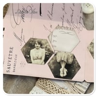 Image 14 of Vintage French envelope of lace samples and booklet