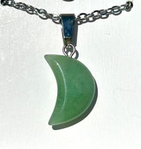 Image 1 of Aventurine Moon Necklace