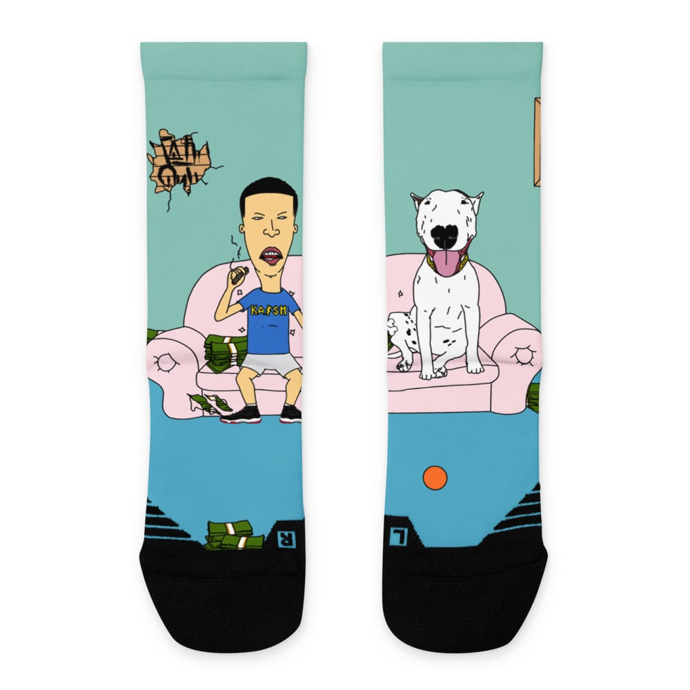 Image of BAUSO & BUDZ-DANK BASKETBALL SOCKS 