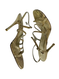 Image 2 of Stuart Weitzman Snake Print Sandals