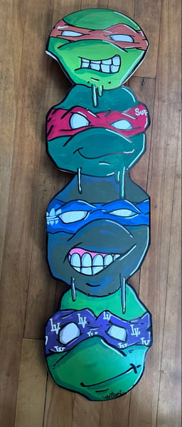 Image of 8.5 maple turtle skateboard deck 