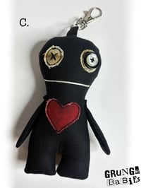 Image 8 of  Grunge Baby Bag Charm - Black