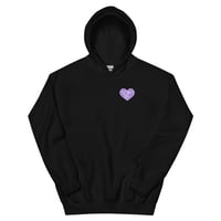 Image 3 of HOT GIRLS HAVE HEART HOODIE - PURPLE