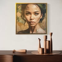 Image 3 of Kintsugi Nature Girl 20x20” canvas print