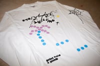 Image 3 of EVERYBODY’S WELCOME LS WHITE SCREEN PRINTED TEE