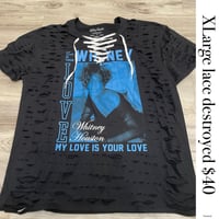 Xlarge Whitney top lace destroyed