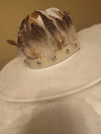 Image 3 of IVORY FEATHER HAT