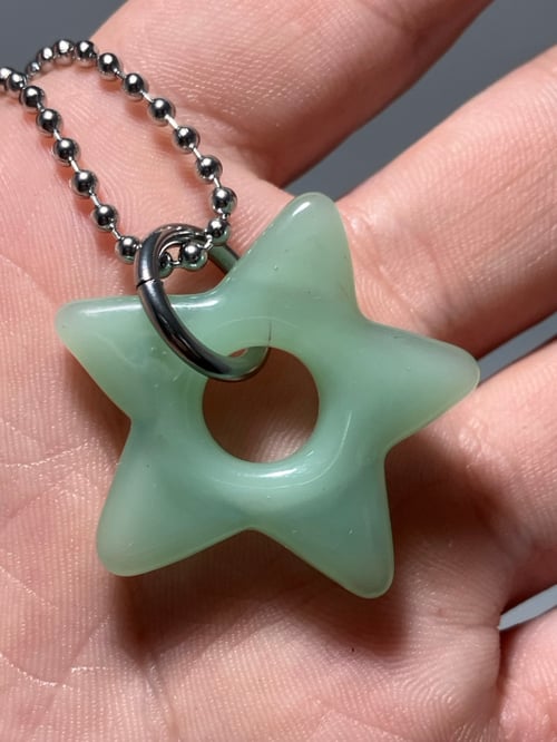 Image of mint green star