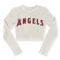 Angels Crop  Baby Tee Long Sleeve