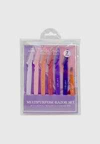 Image 1 of Celavi 7pc Multipurpose Razor Set & Tweezer + Bag