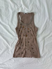 Image 1 of 00s brown top // S