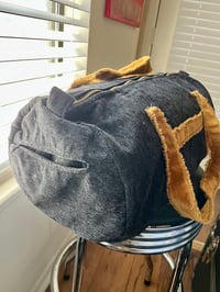 Image 3 of Blue + Gold Duffle Bag