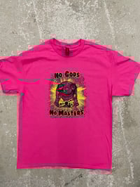 Image 2 of Mr Blobby No Gods No Masters Gildan short sleeve