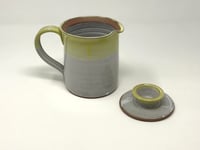 Image 4 of White/Yellow lidded Jug