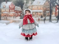 Image 1 of Spun Cotton Doll Ornament, Hilde