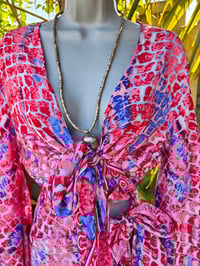 Image 7 of Pefkos co ord sarong set red and blue