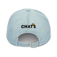 Image 2 of Make Love Not War Denim Dad Hat