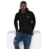 BOSSFITTED Neon Green and Blue Embroidered Logo Unisex Hoodie