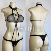 Image 2 of Faux Leather One Piece