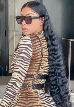 Image of [TAPE-IN] · AQUA CURL INDIAN TAPE IN