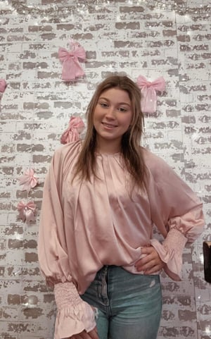 Image of Champagne Silk Top