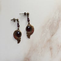 Image 4 of THE ‘ARTEMISIA’ GARNET EARRINGS