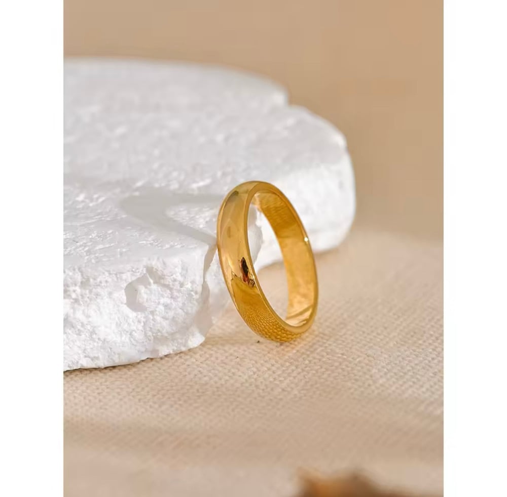 Image of NOEMÍ 18ct Gold Plated Stacking Ring 