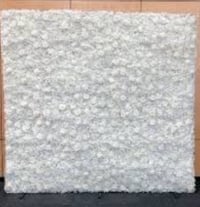Image 2 of 8x8ft(2.4x2.4m) flower backdrop all white for rent only 