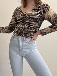 Image 1 of 00s Print Lace shirt // M