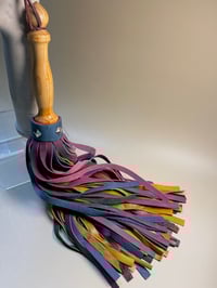 Image 1 of “Bifrost” muted rainbow flogger